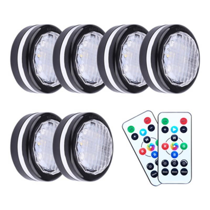 Night Lights LED Under Cabinet Light Circle RGB Changing Color Puck With Remote Battery Operated Sticky Lamp Shelf Closet
Night Lights LED Under Cabinet Light Circle RGB Changing Color Puck With Remote Battery Operated Sticky Lamp Shelf Closet