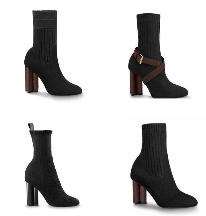 Designer Women Sock shoes Silhouette Ankle Boots Black Stretch High Heel Flat Sneaker Boot Winter Shoe, Color 4
Designer Women Sock shoes Silhouette Ankle Boots Black Stretch High Heel Flat Sneaker Boot Winter Shoe, Color 4