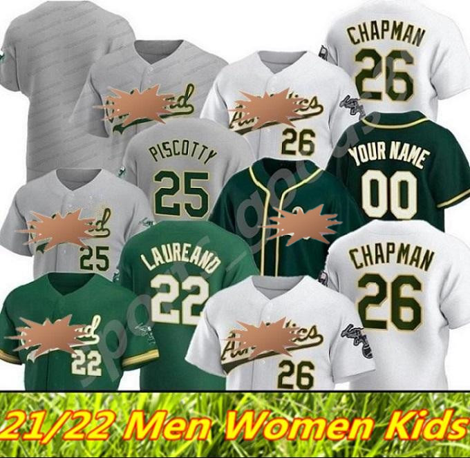 Custom 2021 Oakland 28 Matt Olson Athletic Jersey 26 Chapman 9 Reggie Jackson 24 Rickey Henderson 50 Fiers 2 Khris Davis Baseball Jerseys