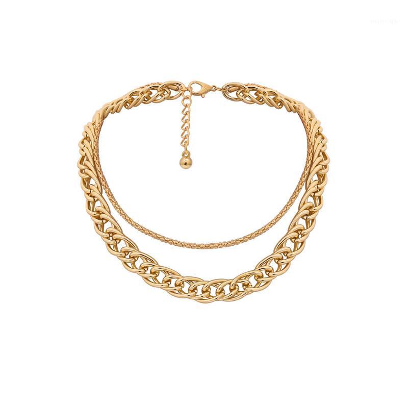 Chains Ring Jewelry Ladies Vintage Geometric Thickness Necklace Metal Multilayer Gold Necklaces & Pendants
Chains Ring Jewelry Ladies Vintage Geometric Thickness Necklace Metal Multilayer Gold Necklaces & Pendants