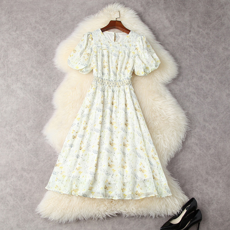 2021 Summer Short Sleeve Round Neck Multicolor Floral Print Chiffon Elastic Waist Mid-Calf Dress Elegant Casual Dresses 21L0812352, Multi
2021 Summer Short Sleeve Round Neck Multicolor Floral Print Chiffon Elastic Waist Mid-Calf Dress Elegant Casual Dresses 21L0812352, Multi