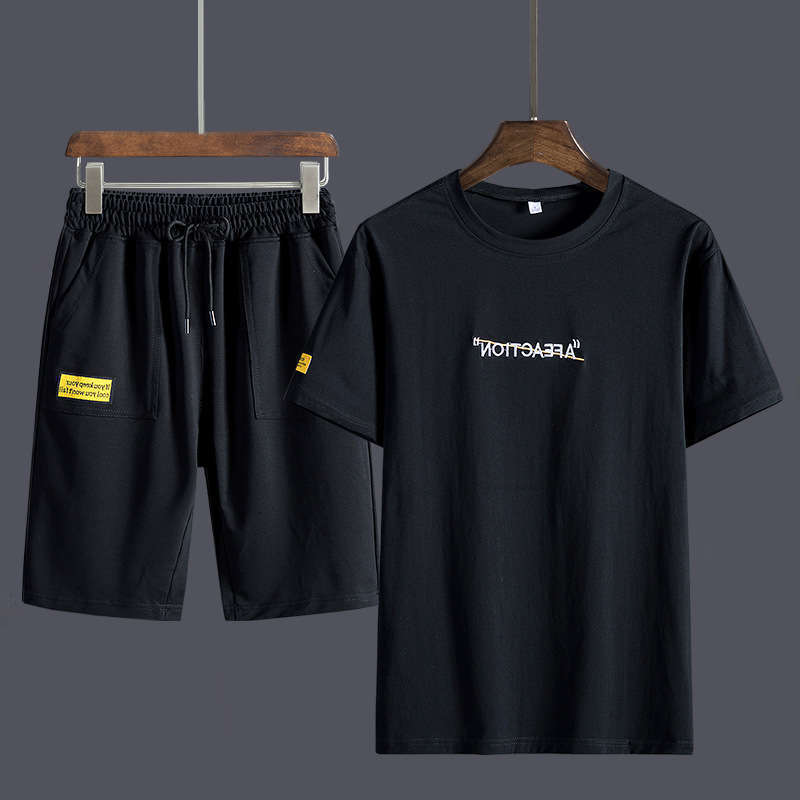 fashion Summer Korean trend Tracksuits Men's suit comfortable crew neck short sleeve sportswear casual T-shirt wear, White + k02 black yellow
fashion Summer Korean trend Tracksuits Men's suit comfortable crew neck short sleeve sportswear casual T-shirt wear, White + k02 black yellow