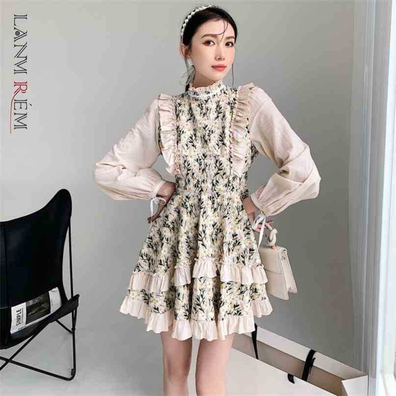 Women Printing Dress Stand Neck Long Sleeve Loose Fit Female Fashion Spring Autumn Arrivals 2E1929 210526
Women Printing Dress Stand Neck Long Sleeve Loose Fit Female Fashion Spring Autumn Arrivals 2E1929 210526