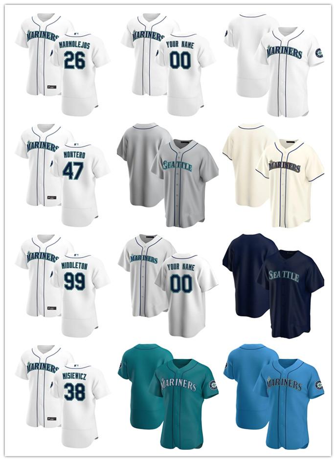 Custom Men Youth Seattle Mariners 26 Jose Marmolejos 99 Keynan Middleton 38 Anthony Misiewicz 47 Rafael Montero Baseball Jerseys, Blue;black
Custom Men Youth Seattle Mariners 26 Jose Marmolejos 99 Keynan Middleton 38 Anthony Misiewicz 47 Rafael Montero Baseball Jerseys, Blue;black