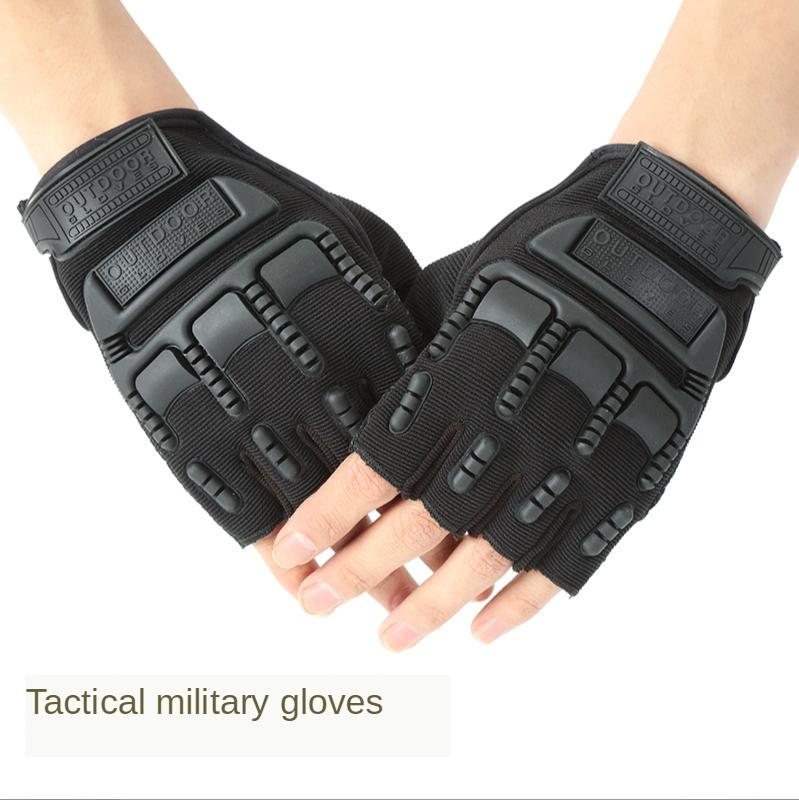 Sports Gloves Half Finger Tactical Military Paintball Fighting PU Leather Touch Screen Rubber Protective, Black
Sports Gloves Half Finger Tactical Military Paintball Fighting PU Leather Touch Screen Rubber Protective, Black