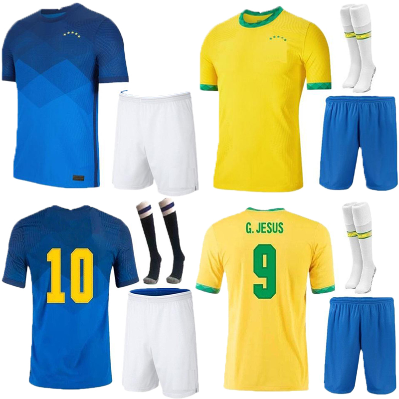 Adult kit BRAZIS Home Away soccer jerseys camiseta de futebol 2020 2021 G.JESUS COUTINHO NEYMAR JR NERES COUTINHO 20 21 brasil football, Black
Adult kit BRAZIS Home Away soccer jerseys camiseta de futebol 2020 2021 G.JESUS COUTINHO NEYMAR JR NERES COUTINHO 20 21 brasil football, Black