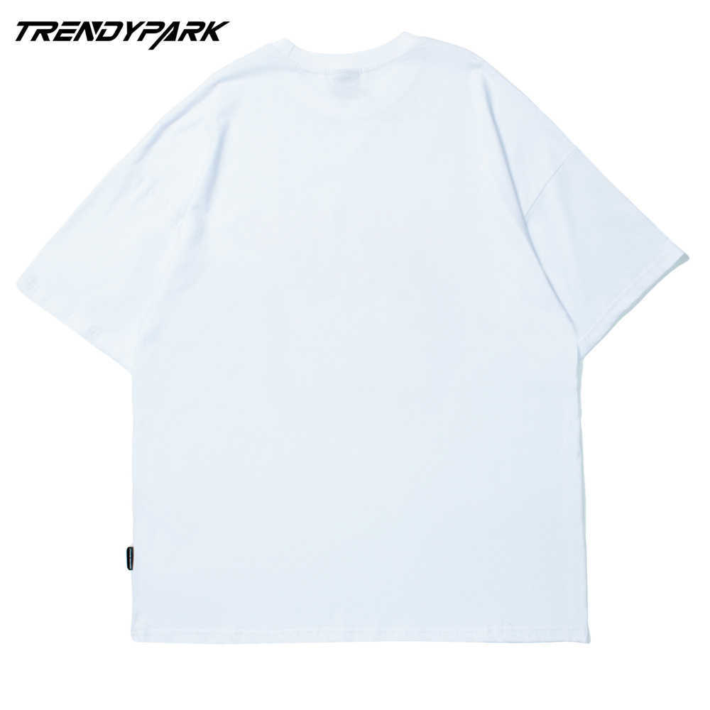 Men's Hip Hop T Shirt Oversize Japanese Anime Print Tshirt Harajuku Cotton Casual Summer Short Sleeve Streetwear T-Shirt Tops 210601