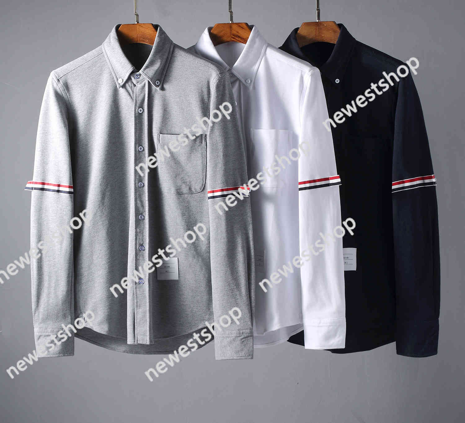 Shirt Tb Base Double Armband Knitting Bead Fabric Tide Brand Coat Casual Men and Women with the Same Style, White
Shirt Tb Base Double Armband Knitting Bead Fabric Tide Brand Coat Casual Men and Women with the Same Style, White