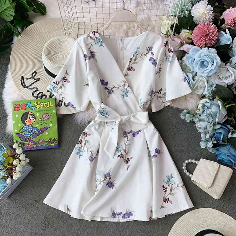 Spring Summer Ladies Fashion Temperament Dress V Neck High Waist Bandage Short Sleeve Print Women's Mini 210520, Orange
Spring Summer Ladies Fashion Temperament Dress V Neck High Waist Bandage Short Sleeve Print Women's Mini 210520, Orange