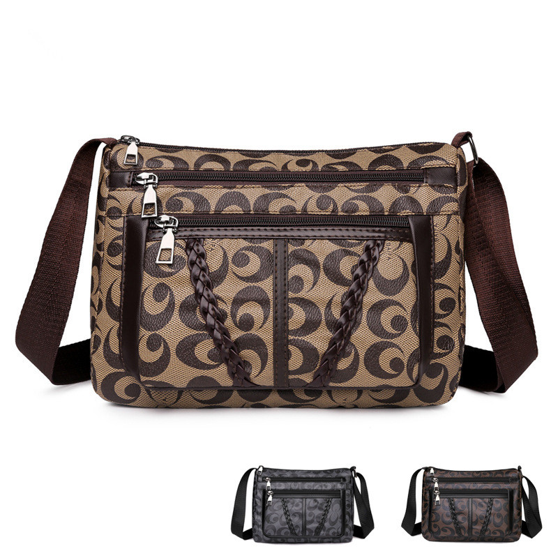 Wholesale ladies leathers shoulder bags multifunctional waterproof wear-resistant leather handbags classic retro woven handbag comfortable printed mother bag, Brown-0740
Wholesale ladies leathers shoulder bags multifunctional waterproof wear-resistant leather handbags classic retro woven handbag comfortable printed mother bag, Brown-0740