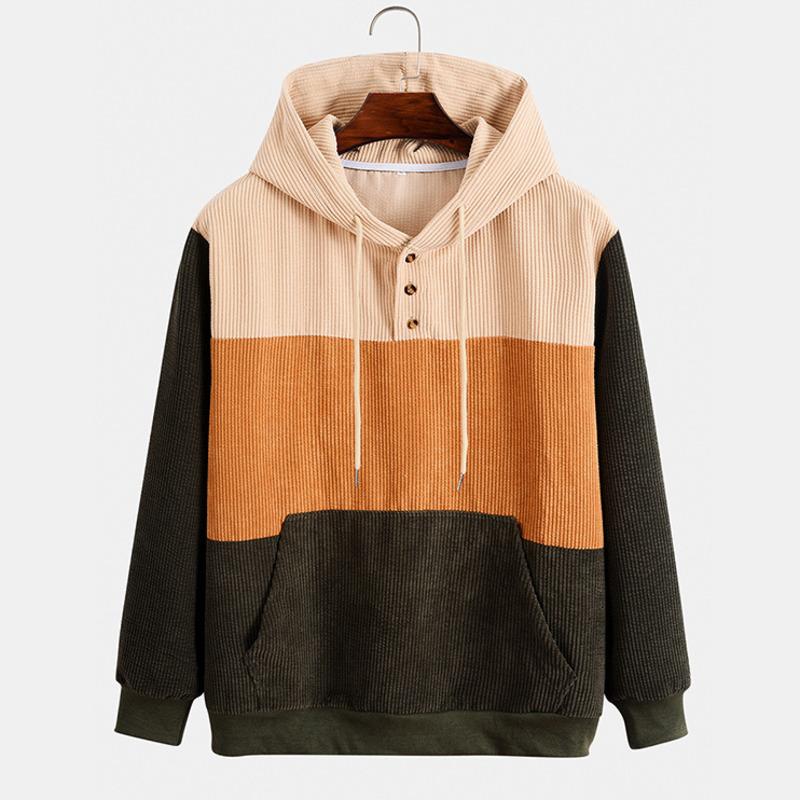 Men's Hoodies & Sweatshirts Casual Mens Hoodie Color Bolck Stitching Patchwork Corduroy Pullovers Hooded Drawstring, Black
Men's Hoodies & Sweatshirts Casual Mens Hoodie Color Bolck Stitching Patchwork Corduroy Pullovers Hooded Drawstring, Black