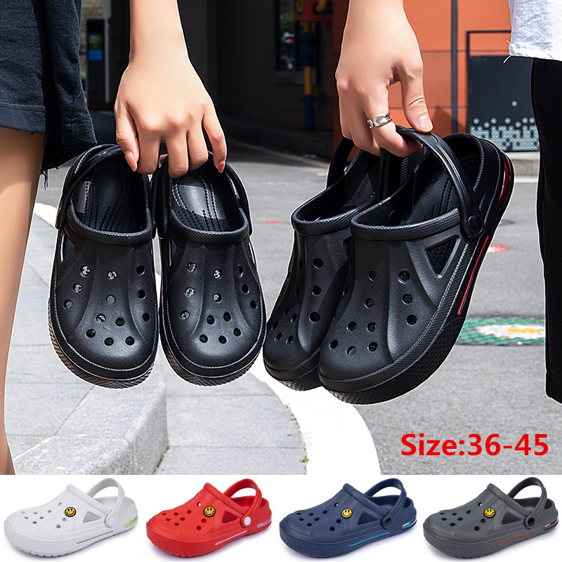 Newbeads Crocks Crocse Sandals Hole Shoes Couple Home Slippers Summer Hollow Out Smiling Face Buckle Men and Women Beach Flat DRH54W45UJJ5, Gray
Newbeads Crocks Crocse Sandals Hole Shoes Couple Home Slippers Summer Hollow Out Smiling Face Buckle Men and Women Beach Flat DRH54W45UJJ5, Gray