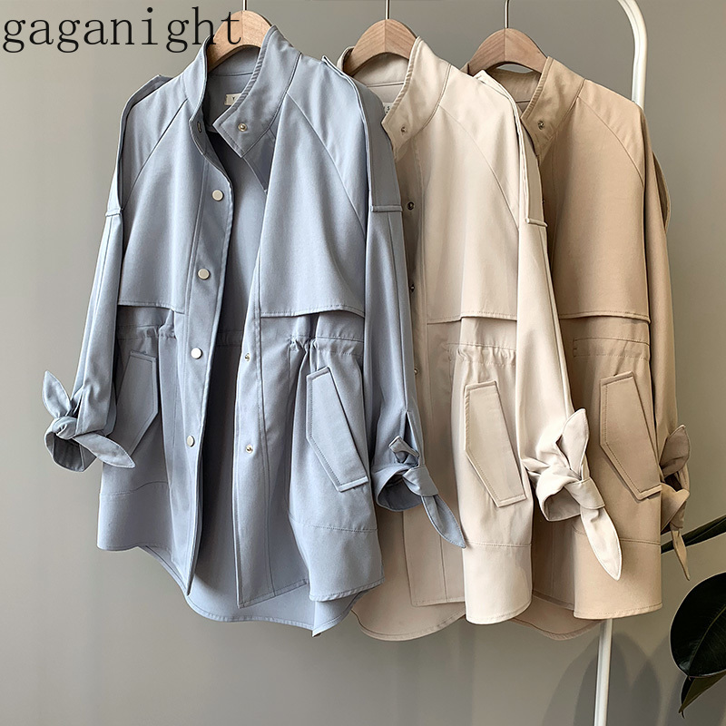 Gaganight Autumn Spring Women Solid Trench Coat Women Long Sleeves Stand Collar Office Ladies Outwear Vintage Chic Long Coats 210519, Blue
Gaganight Autumn Spring Women Solid Trench Coat Women Long Sleeves Stand Collar Office Ladies Outwear Vintage Chic Long Coats 210519, Blue