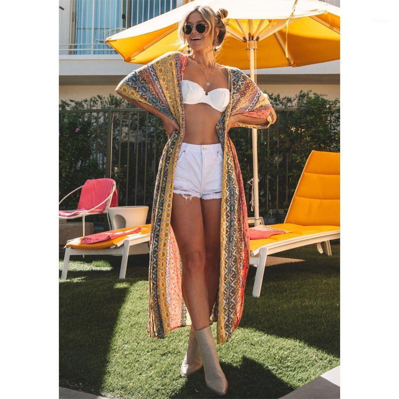 Women Swim Cover Up Plus Saida De Praia Robe Plage Kaftan Beach Dresses Tunics For Long Printed Dress Women' Swimwear, Yellow
Women Swim Cover Up Plus Saida De Praia Robe Plage Kaftan Beach Dresses Tunics For Long Printed Dress Women' Swimwear, Yellow