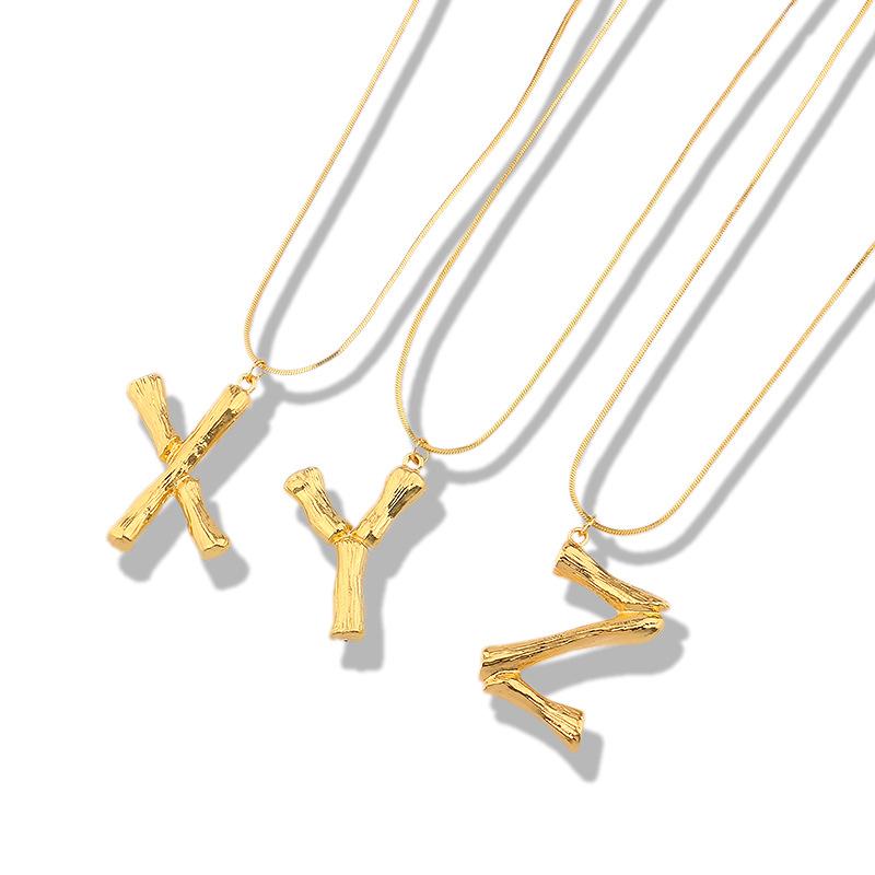 Pendant Necklaces Hip Hop Gold Color Metallic 26 Letters Bamboo-shaped For Women Multi-Type Chain Chokers Necklace Accessories, Silver
Pendant Necklaces Hip Hop Gold Color Metallic 26 Letters Bamboo-shaped For Women Multi-Type Chain Chokers Necklace Accessories, Silver