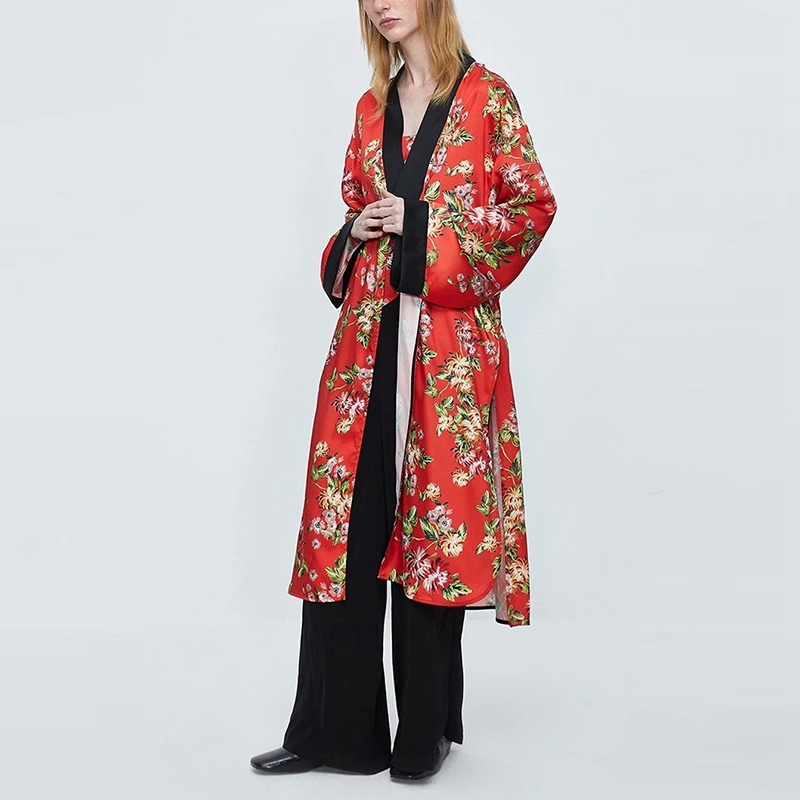 Fashion Women Vintage Floral Printed Cardigan Shirt Dress Spring Flare Sleeve Lace Up Elegant Ladies Long Blouse 210525, Red
Fashion Women Vintage Floral Printed Cardigan Shirt Dress Spring Flare Sleeve Lace Up Elegant Ladies Long Blouse 210525, Red