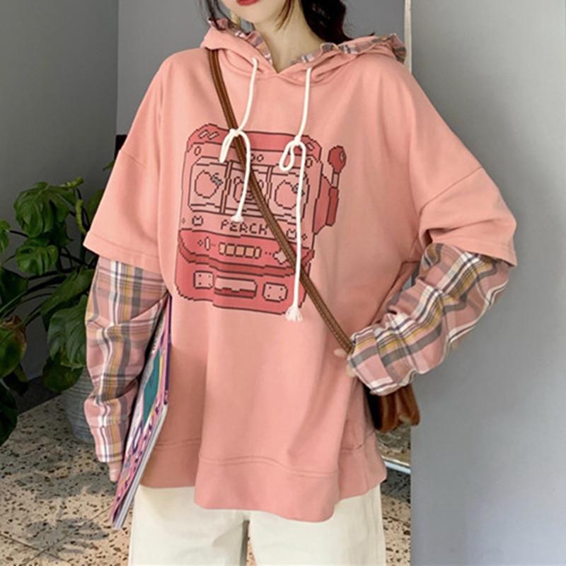 Women's Hoodies & Sweatshirts Women Kawaii Pullovers Autumn Korean Ladies Casual Printing Sweatshirt Oversize Long Sleeve Tops Famale Street, Black
Women's Hoodies & Sweatshirts Women Kawaii Pullovers Autumn Korean Ladies Casual Printing Sweatshirt Oversize Long Sleeve Tops Famale Street, Black