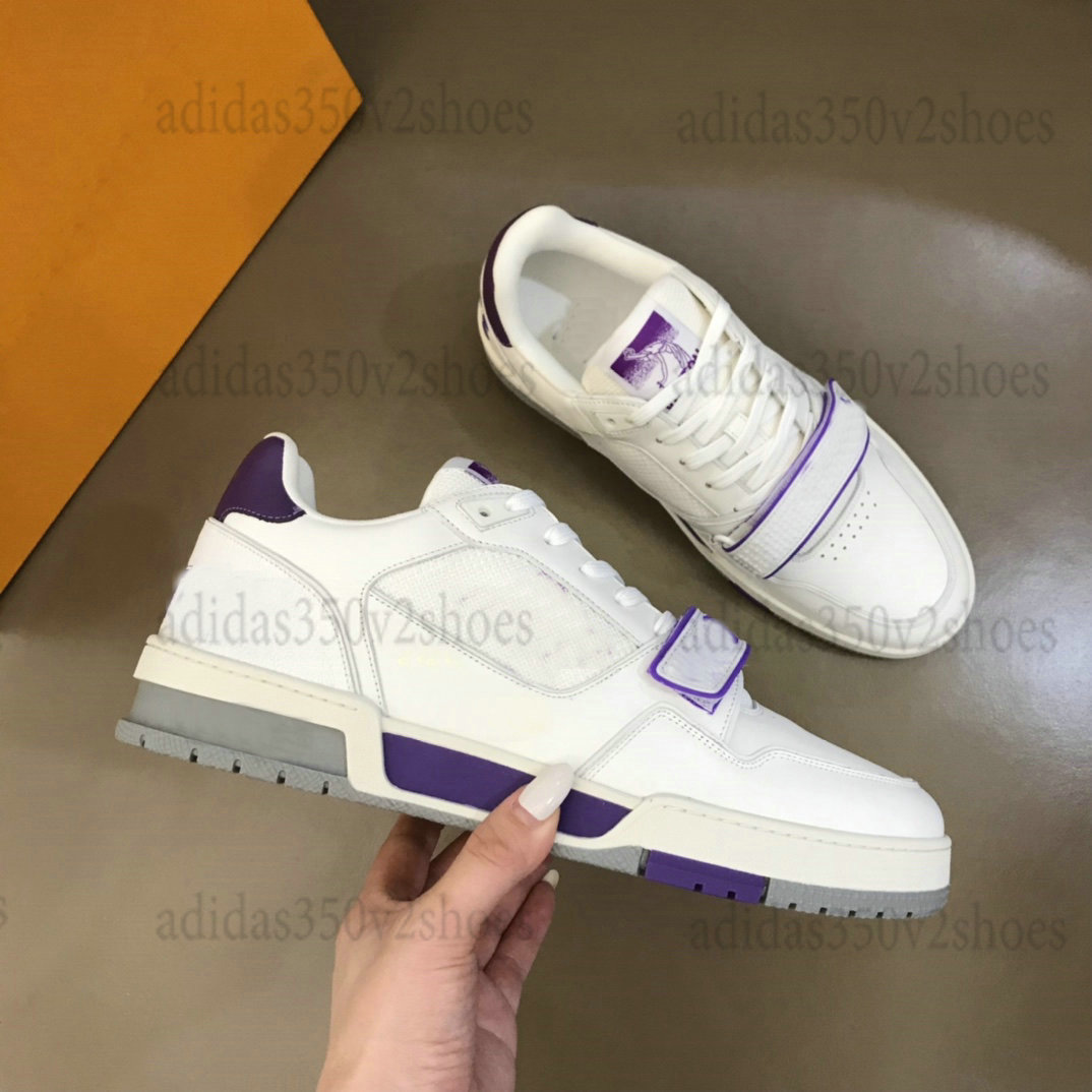 Trainer Violet Mesh Sneakers Men White Strap Shoes Purple Black Green Red Trail Calfskin Luxurys Vintage Runner Designer Flats Skate Rubber Outsole Casual Shoe
Trainer Violet Mesh Sneakers Men White Strap Shoes Purple Black Green Red Trail Calfskin Luxurys Vintage Runner Designer Flats Skate Rubber Outsole Casual Shoe