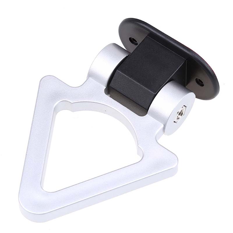 Car Decorative Tow Hook Towing Bars Trailer Hooks Sticker Triangle Racing Ring Towed Bar Hand Tool For Universal Vehicle