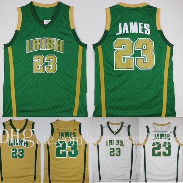 Mens Basketball Jersey LeBron James St. Vincent Mary High School Irish Jerseys LeBron James #23 Stitched Jersey Cheap Shhigh quality jersey, Colour 1
Mens Basketball Jersey LeBron James St. Vincent Mary High School Irish Jerseys LeBron James #23 Stitched Jersey Cheap Shhigh quality jersey, Colour 1
