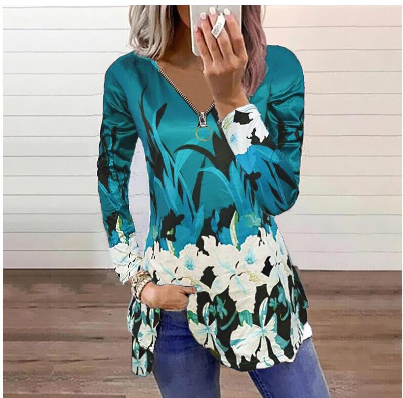 Women's T-Shirt 2021 Autumn Diamond Color Print Women Elegant V-Neck Long Sleeve Top Casual Loose Plus Size Streetwear Clothes, Style5
Women's T-Shirt 2021 Autumn Diamond Color Print Women Elegant V-Neck Long Sleeve Top Casual Loose Plus Size Streetwear Clothes, Style5