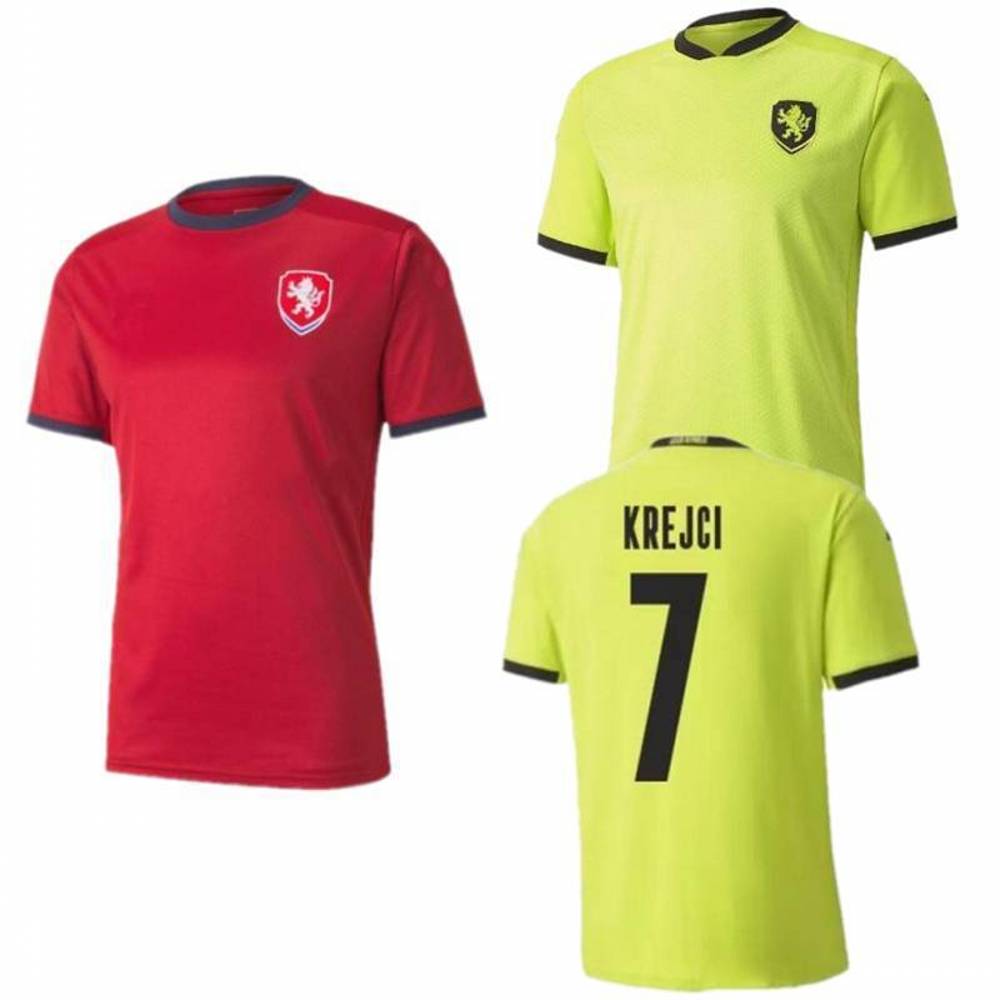 2021 CZECH Soccer Jersey #7 KREJCI #10 HUSBAUER Shirt Mens #14 JANKTO #19 SCHICK Away Football Uniform, Black;yellow
2021 CZECH Soccer Jersey #7 KREJCI #10 HUSBAUER Shirt Mens #14 JANKTO #19 SCHICK Away Football Uniform, Black;yellow