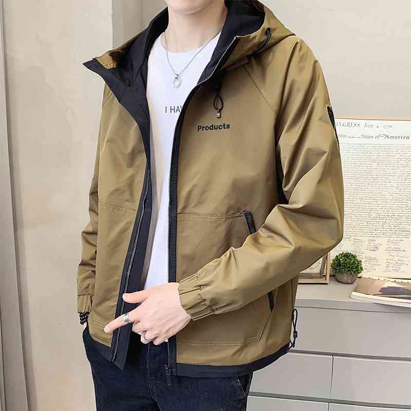 Tooling jacket men's spring and autumn versatile hooded top men's 2021 new Korean fashion handsome autumn coat, Lt-18j107 yellow
Tooling jacket men's spring and autumn versatile hooded top men's 2021 new Korean fashion handsome autumn coat, Lt-18j107 yellow
