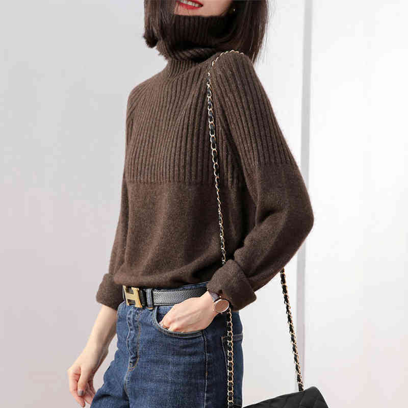 Paris Girl Autumn and Winter Cashmere Sweater Women's High Collar Loose Pullover Lazy Wind Large Size Was Thin 210524, Beige
Paris Girl Autumn and Winter Cashmere Sweater Women's High Collar Loose Pullover Lazy Wind Large Size Was Thin 210524, Beige