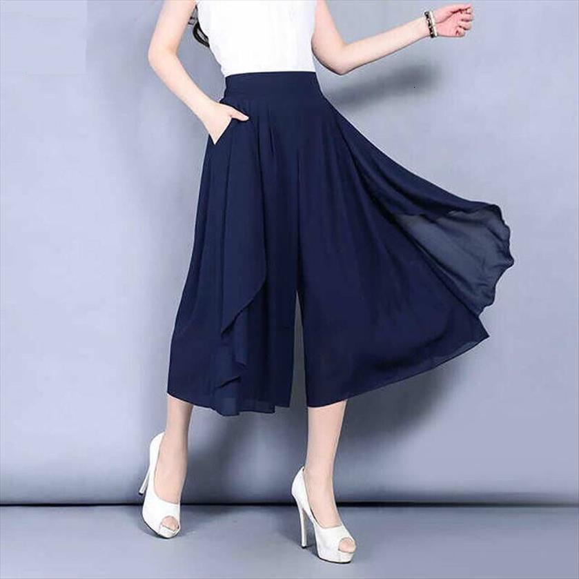 summer wide leg chiffon womens capris plus size clothing loose dropshipping woman, Black;white
summer wide leg chiffon womens capris plus size clothing loose dropshipping woman, Black;white