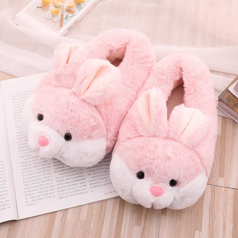 Female House Slippers Women Winter Animals Fluffy Shoes Kids Living Room Warm Slippers Soft Indoor Rabbit Girls Ladies Flat Shoe P0828, Rose red1 
Female House Slippers Women Winter Animals Fluffy Shoes Kids Living Room Warm Slippers Soft Indoor Rabbit Girls Ladies Flat Shoe P0828, Rose red1