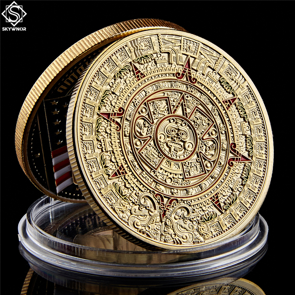 Copy Coin Mexico Mayan Aztec Calendar Art Prophecy Culture 1.57"*0.12" Gold Coins Collectibles
Copy Coin Mexico Mayan Aztec Calendar Art Prophecy Culture 1.57"*0.12" Gold Coins Collectibles