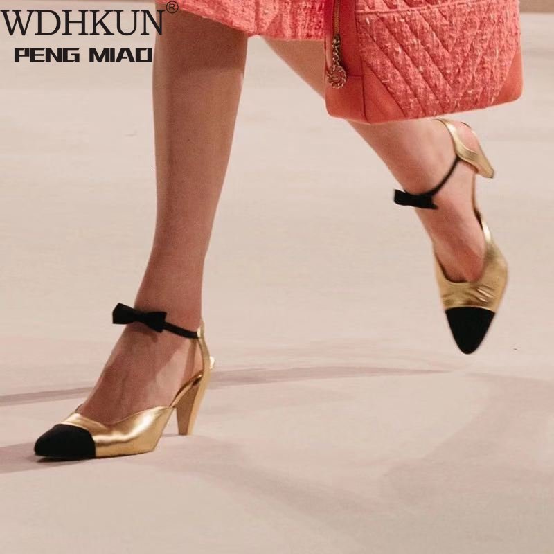 Sandals WDHKUN Fashion High Heels Women Natural Leather Rosette Buckle Wedding Party Lady Shoes Color Stitching Pointed Toe Pumps, Black
Sandals WDHKUN Fashion High Heels Women Natural Leather Rosette Buckle Wedding Party Lady Shoes Color Stitching Pointed Toe Pumps, Black