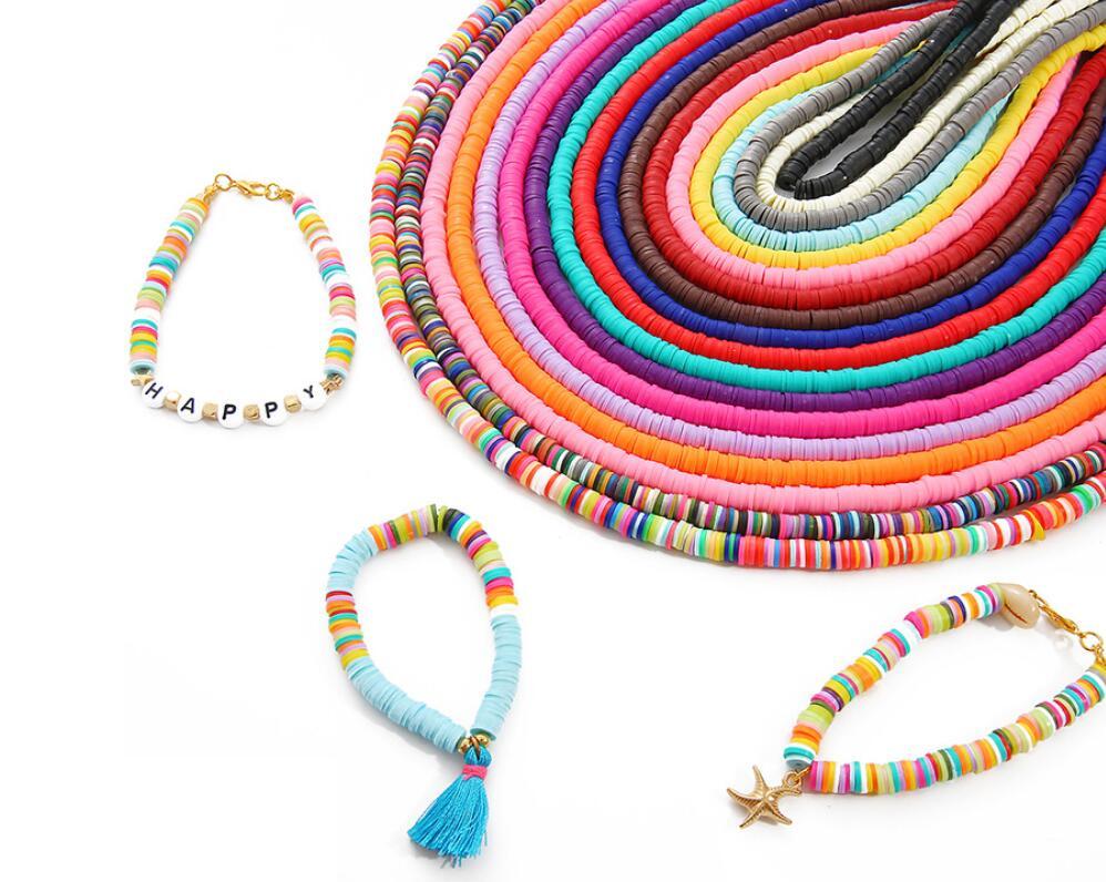 Other 12 Colors 4/6mm Flat Round Handmade Polymer Clay Spacers Loose Disc Beads For DIY Jewelry Making Findings 1 Strand Y16
Other 12 Colors 4/6mm Flat Round Handmade Polymer Clay Spacers Loose Disc Beads For DIY Jewelry Making Findings 1 Strand Y16