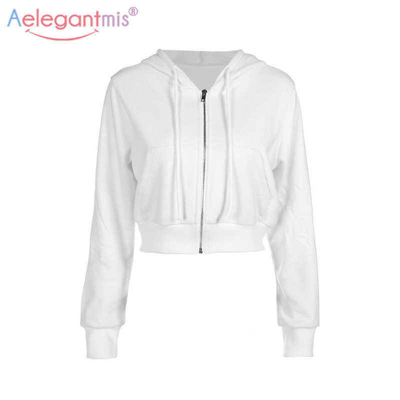 Aelegantmis Autumn Fashion Casual Women Hoodies Long Sleeve Short Hooded Sweatshirts Ladies Hoodie Coat Outerwear 210607, White
Aelegantmis Autumn Fashion Casual Women Hoodies Long Sleeve Short Hooded Sweatshirts Ladies Hoodie Coat Outerwear 210607, White