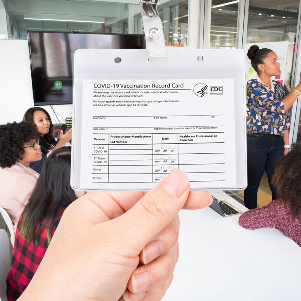 Blank CDC Paper Vaccination Card 4*3 Inches Laminating Supplies Waterproof Protector Transparent PVC Sleeve Holder Bags On Sale
Blank CDC Paper Vaccination Card 4*3 Inches Laminating Supplies Waterproof Protector Transparent PVC Sleeve Holder Bags On Sale