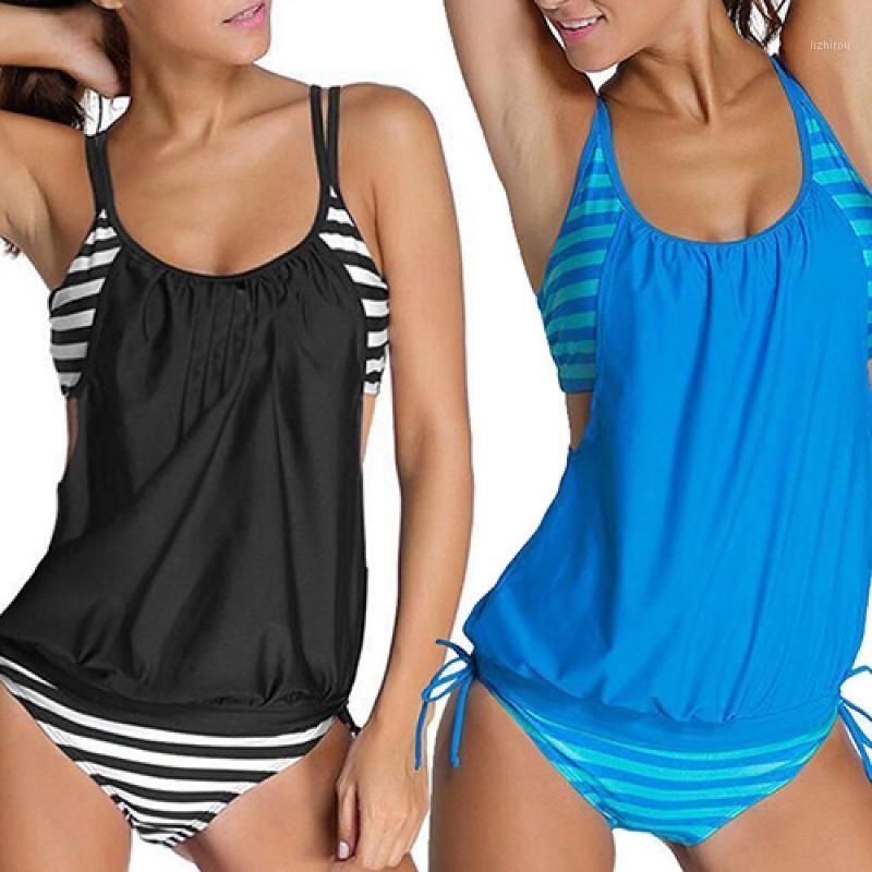 Women' Swimwear Women Fashion Sexy Summer Two Piece Stripes Bathing Suit Tankini, Blue
Women' Swimwear Women Fashion Sexy Summer Two Piece Stripes Bathing Suit Tankini, Blue