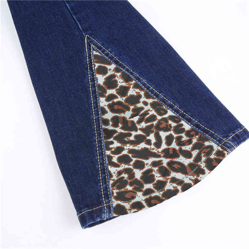 Woman flare jeans high Waist slim Jeans blue Denim Streetwear Vintage Quality Fashion Spring trousers Pants 210524