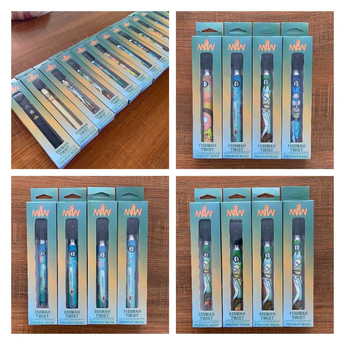 MAW TWIST Battery SF Slim 350mAh 650mAh 900mAh 1100mAh Bottom 3.3-4.8V Preheat VV Vape Pen Battery Usb Charger Kit For 510 Thick Oil Cartridge
MAW TWIST Battery SF Slim 350mAh 650mAh 900mAh 1100mAh Bottom 3.3-4.8V Preheat VV Vape Pen Battery Usb Charger Kit For 510 Thick Oil Cartridge