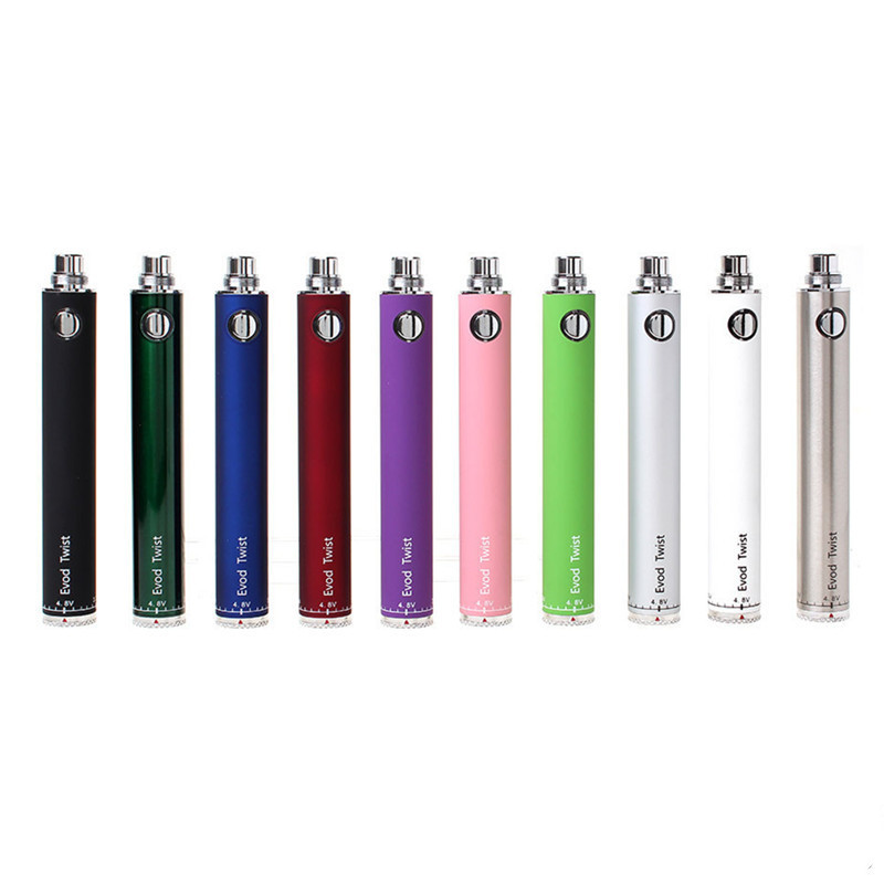 Evod Twist Vape Pen VV Variable Voltage Battery 1100mAh 900mAh 650mAh eGo-C Vapor Vaporizer Pens 510 Threading
Evod Twist Vape Pen VV Variable Voltage Battery 1100mAh 900mAh 650mAh eGo-C Vapor Vaporizer Pens 510 Threading