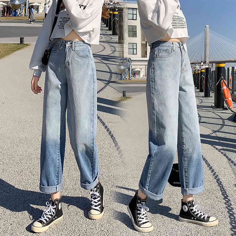 Women' jeans Large Size 2021 Gradient High Waist Slim Straight Pants Fashion Jeans, Blue
Women' jeans Large Size 2021 Gradient High Waist Slim Straight Pants Fashion Jeans, Blue