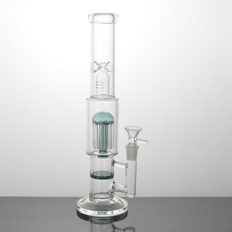 Bongs glass water pipe hookah 11.8 inches green triple filter, honeycomb dish and mushroom head bubbler transparent straight pipes with 14mm
Bongs glass water pipe hookah 11.8 inches green triple filter, honeycomb dish and mushroom head bubbler transparent straight pipes with 14mm