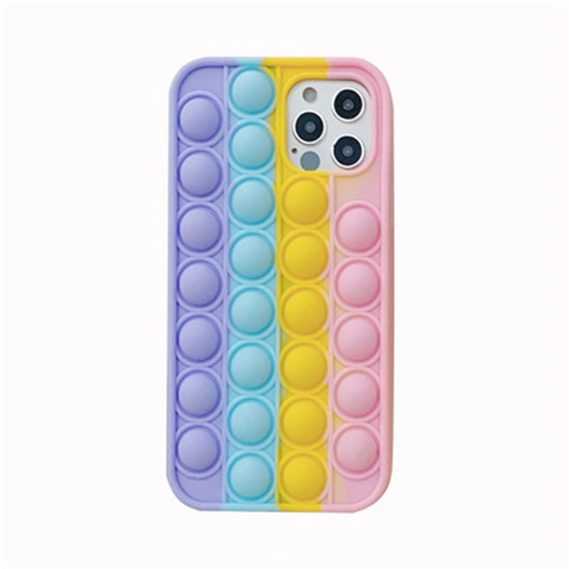 3D Rainbow color silicon luxury relieve stress white black pop fidget popper cell phone cases for iphone 11 12 pro max phone
3D Rainbow color silicon luxury relieve stress white black pop fidget popper cell phone cases for iphone 11 12 pro max phone