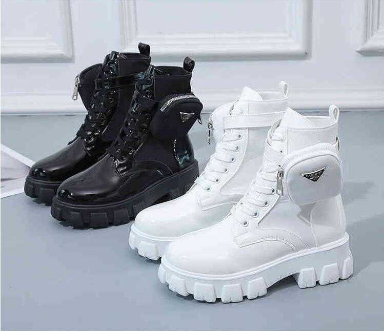 2021 Fashion Chunky Boots White Lace Up Ankle For Women Autumn Round Toe Combat Black Platform Ladies Shoes
2021 Fashion Chunky Boots White Lace Up Ankle For Women Autumn Round Toe Combat Black Platform Ladies Shoes