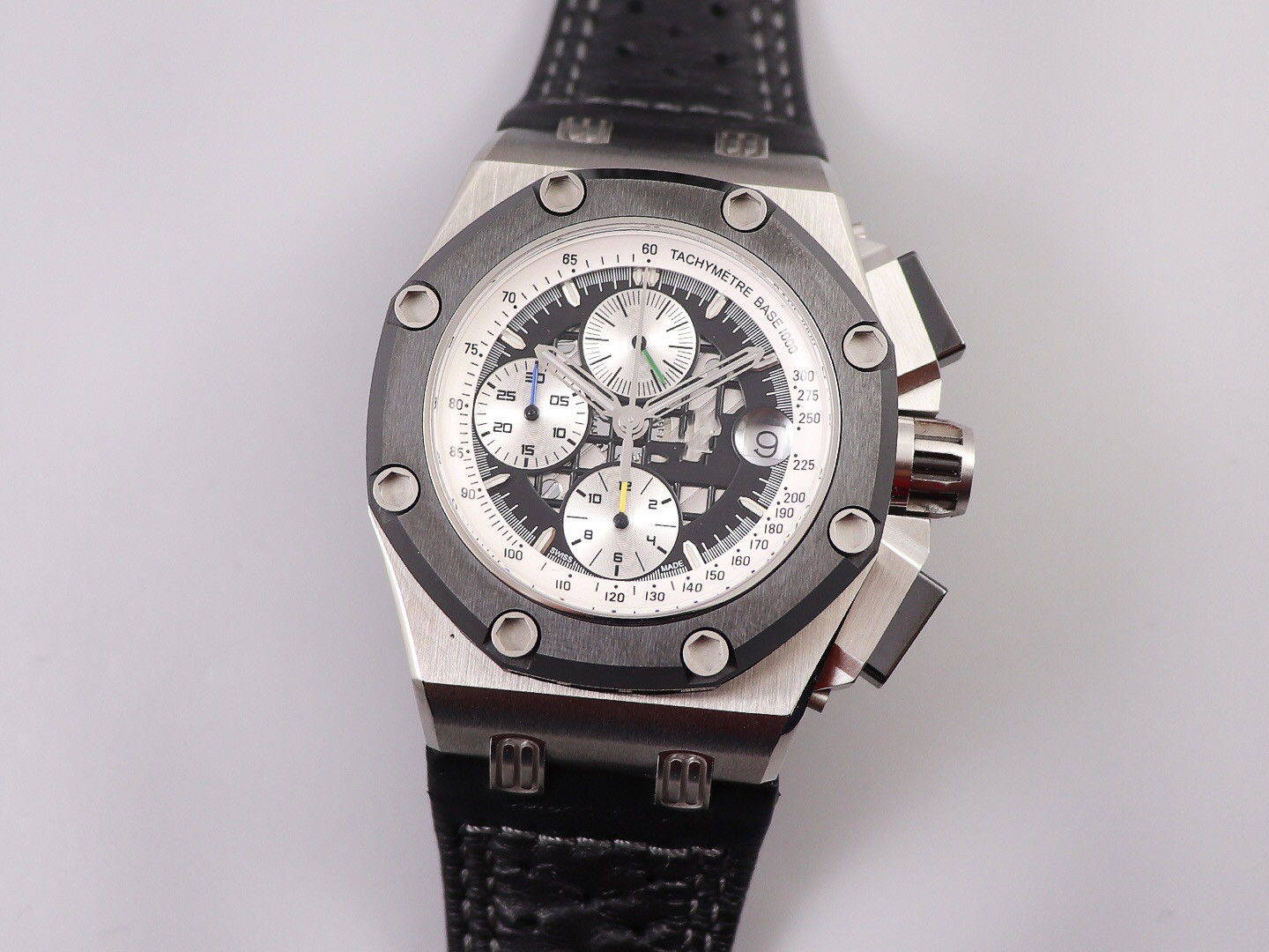 JF fine men's watch RB2 equipped with CAL.3126 automatic timing movement steel shell ceramic ring sapphire crystal mirror waterproof system, As shown
JF fine men's watch RB2 equipped with CAL.3126 automatic timing movement steel shell ceramic ring sapphire crystal mirror waterproof system, As shown