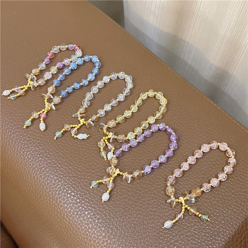 Charm Bracelets Retro Pearl Crystal Beaded Bracelet Girls Trendy Korean Colorful Gravel Teperament For Women Accessories Jewelry
Charm Bracelets Retro Pearl Crystal Beaded Bracelet Girls Trendy Korean Colorful Gravel Teperament For Women Accessories Jewelry