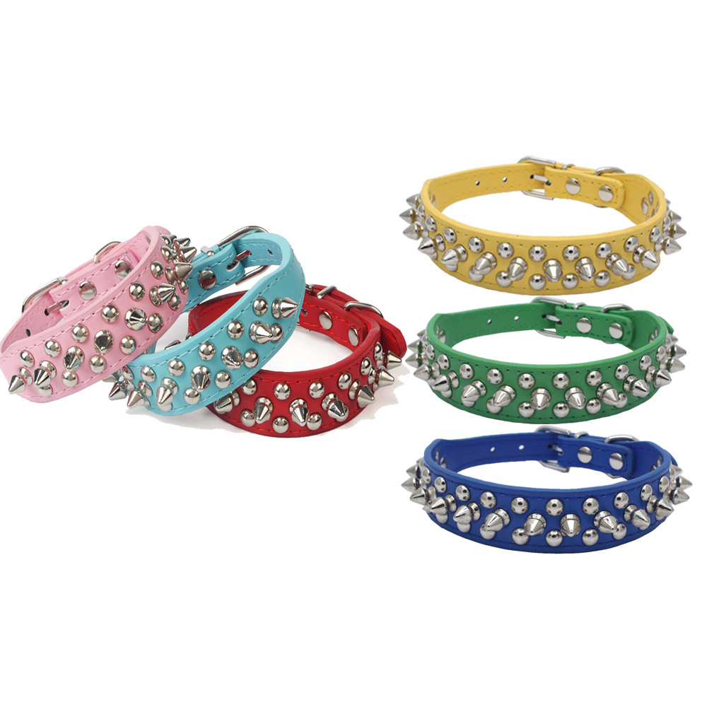 2.5cm Width PU Leather Pet Collars Round Spikes Studded Dog Collar for Small Medium Dogs XS/S/M/L
2.5cm Width PU Leather Pet Collars Round Spikes Studded Dog Collar for Small Medium Dogs XS/S/M/L