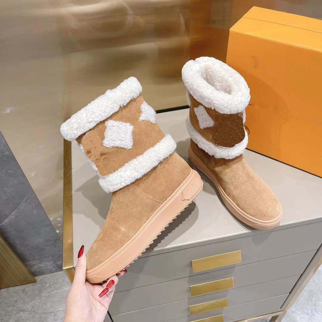 2021 Designer Women SNOWDROP FLAT ANKLE BOOT lady Fashion snow boots Waterproof Winter Warm Wool Leather Bootss Top Quality Size US 5-10, 2#
2021 Designer Women SNOWDROP FLAT ANKLE BOOT lady Fashion snow boots Waterproof Winter Warm Wool Leather Bootss Top Quality Size US 5-10, 2#