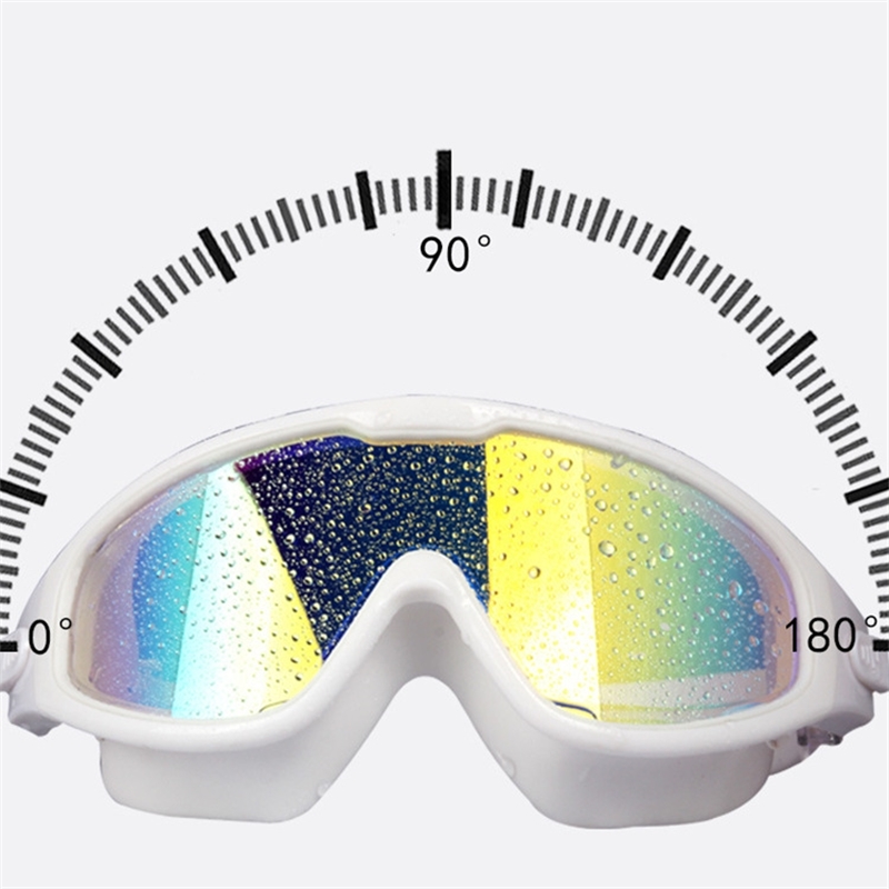 Electroplating colorful large frame glasses HD waterproof fog proof men's and women's swimming goggles
Electroplating colorful large frame glasses HD waterproof fog proof men's and women's swimming goggles