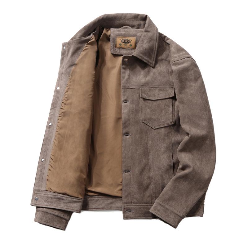 Men's Jackets Spring Autumn Jacket Thin Suede Retro Tooling Casual Fashion Clothing Plus Size Clothes, Black;brown
Men's Jackets Spring Autumn Jacket Thin Suede Retro Tooling Casual Fashion Clothing Plus Size Clothes, Black;brown