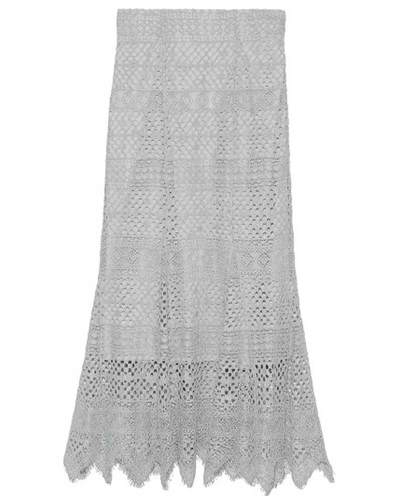 Elegant Hollow Out Bandage Skirts for Women Temperament Package Faldas Mujer Summer High Waist Mermaid Jupe Feminino 210525